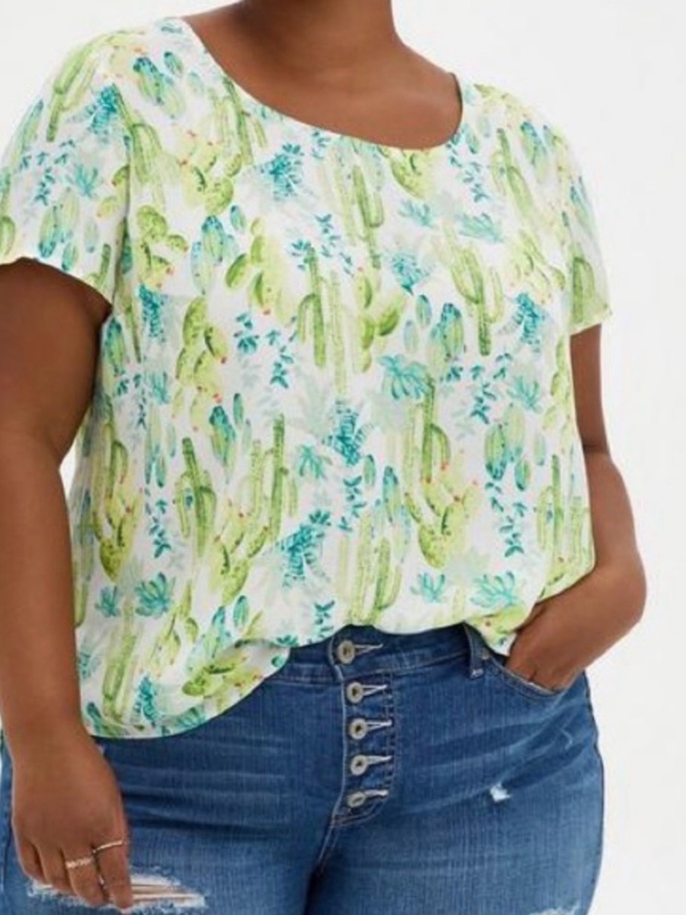 NWT Torrid Abbey Georgette Top